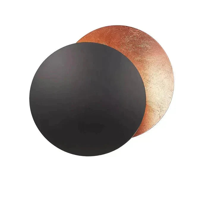Modern Eclipse Shadow Wall Sconce LED Light White Gold Copper Black Indoor Ambient Lighting for Living Room Bedroom Hallway Reading Nook