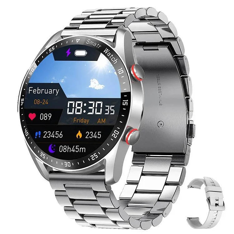 Fitness Smartwatch with Bluetooth Calling & Heart Rate Monitor – Health Tracker with Blood Pressure & SpO2 Sensor