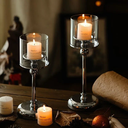 Nora Gold Candle Holder - Nordic Metal, Versatile Design
