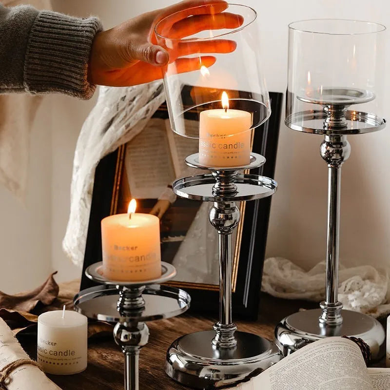 Elegant Glass Candle Holder for Modern Home Decor