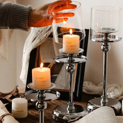 Elegant Glass Candle Holder for Modern Home Decor