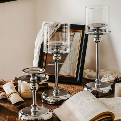 Elegant Glass Candle Holder for Modern Home Decor