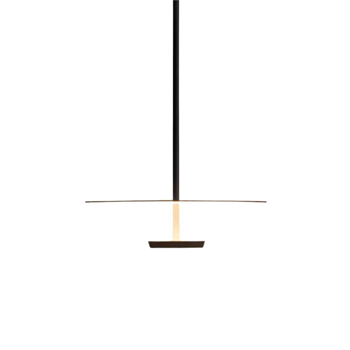 LED Circular Hanging Fixture with Adjustable 59 in Cord for Kitchen Island and Dining Tables