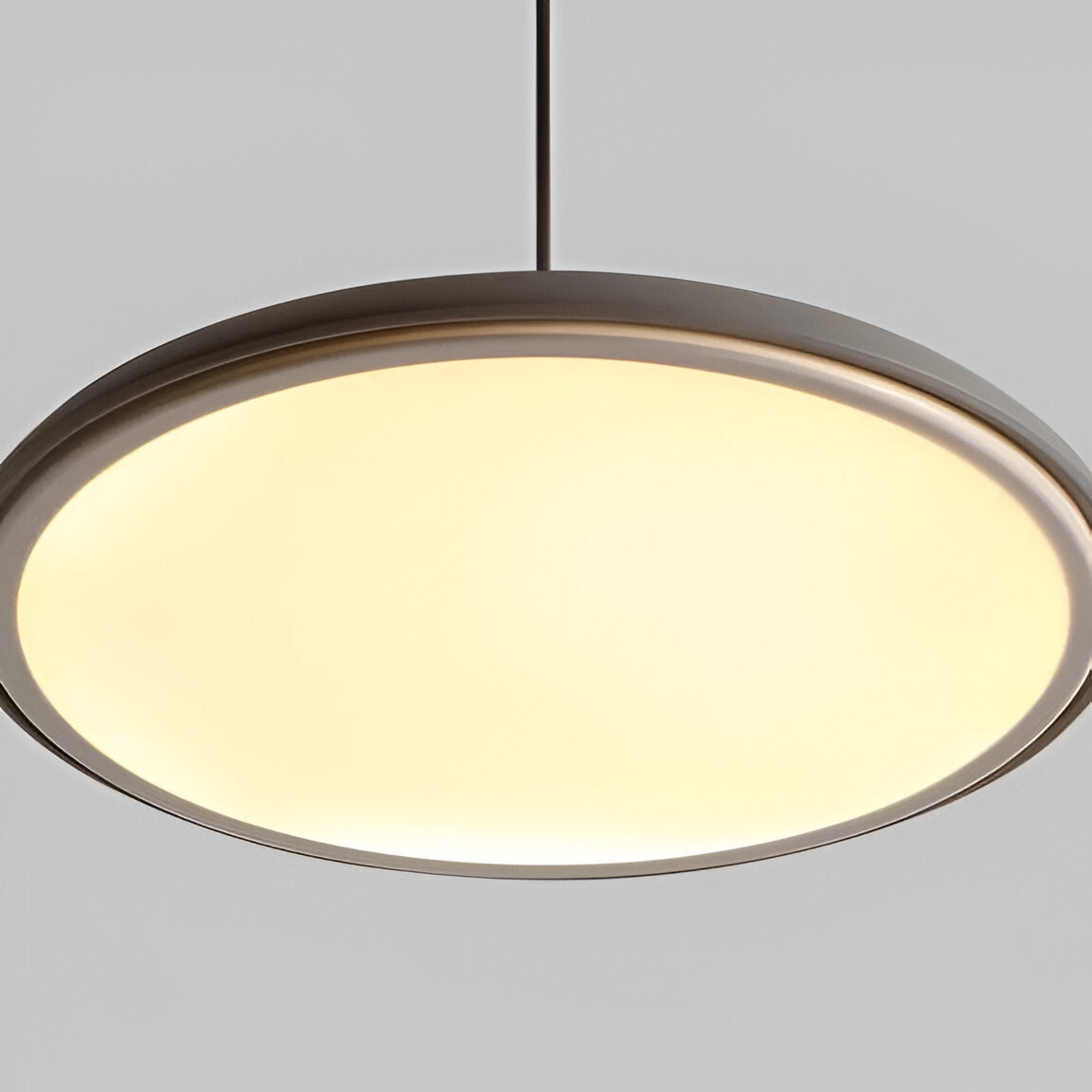 LED Disc Ceiling Fixture 10 in Rose Gold 4000K Adjustable Height for Kitchen Dining Room Bedroom Modern Floating Lamp Neutral White