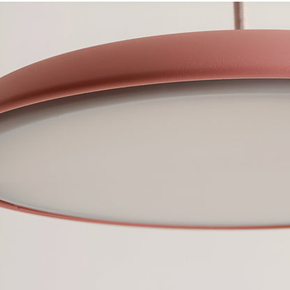LED Disc Ceiling Fixture 10 in Rose Gold 4000K Adjustable Height for Kitchen Dining Room Bedroom Modern Floating Lamp Neutral White