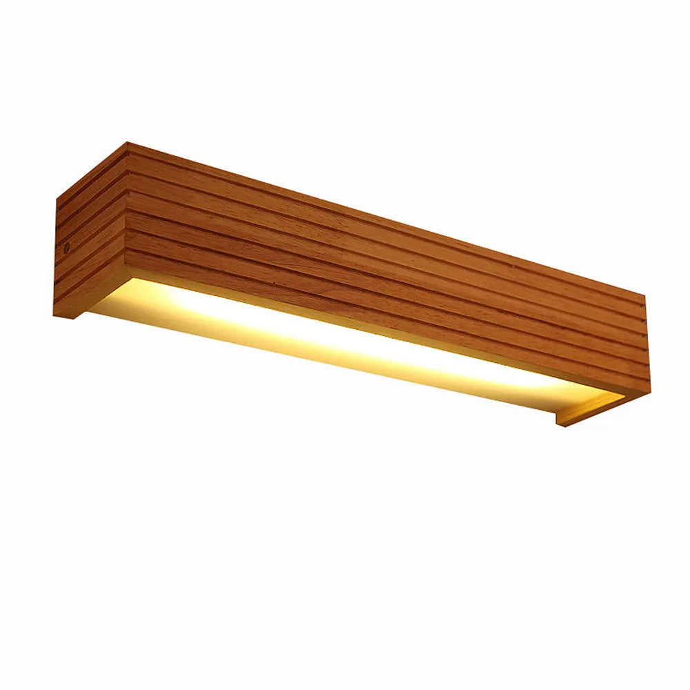 Circular Wood & Acrylic Sconce LED Fixture for Bedrooms, Hallways & Reading Nooks Natural Finish Ambient Lighting E26/E27 Direct Wire Modern
