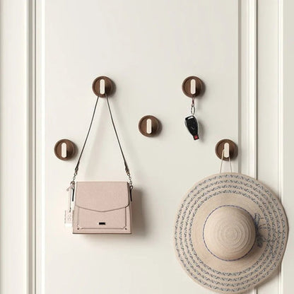 Noble Walnut Wall Hook - Minimalist Design, Durable Key Holder for Wall