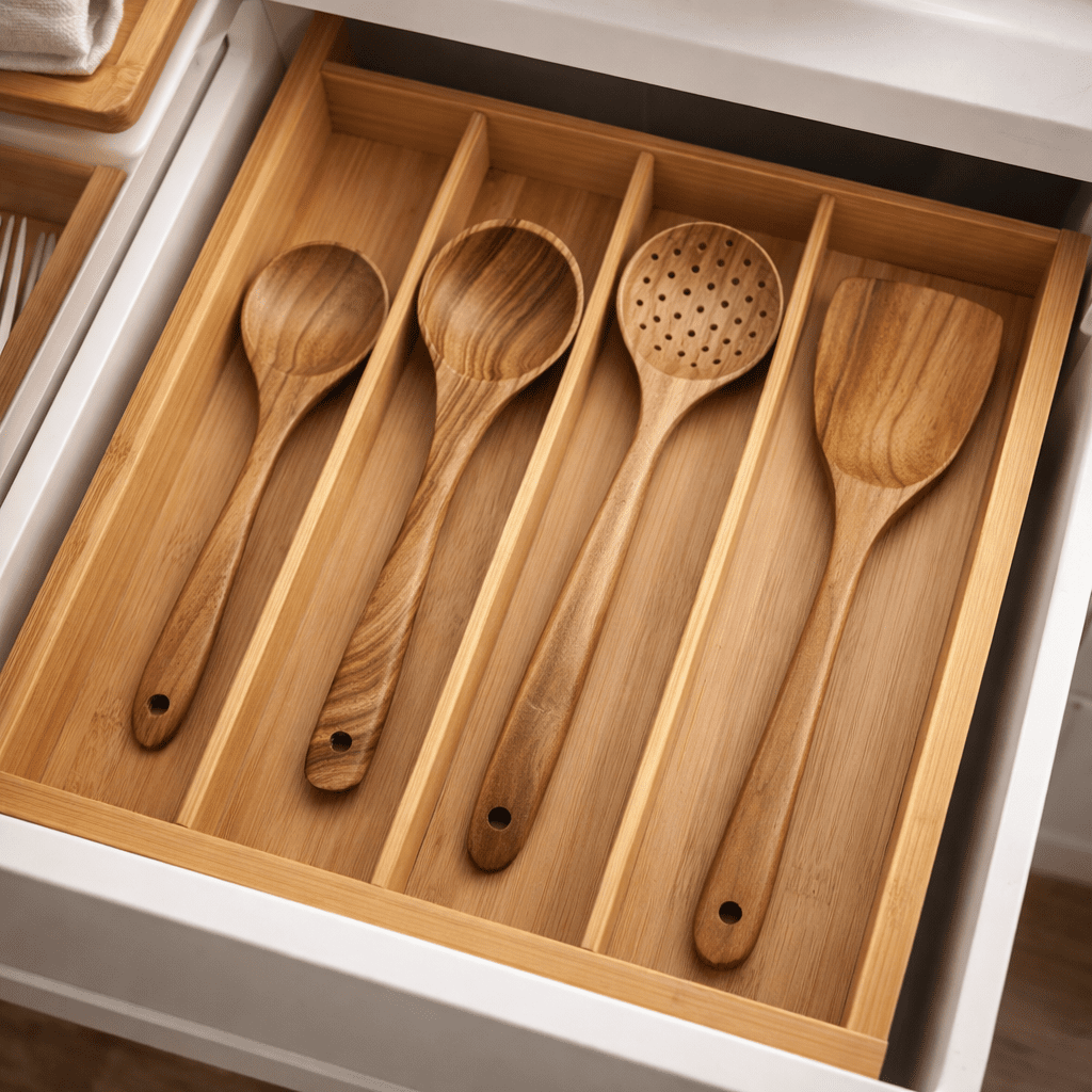 SPOONORA – Premium Wooden Kitchen Utensil Set for Gentle Everyday Cooking