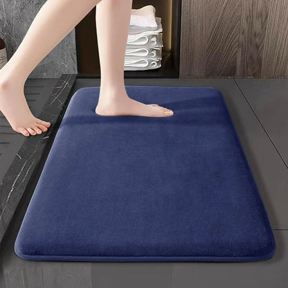 Nordic Bath Mat | Ultra Absorbent Shower Mat with Anti-Slip Design | Soft Velvet for Comfort