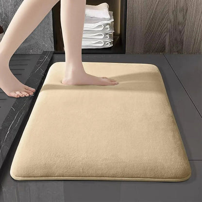 Nordic Bath Mat | Ultra Absorbent Shower Mat with Anti-Slip Design | Soft Velvet for Comfort
