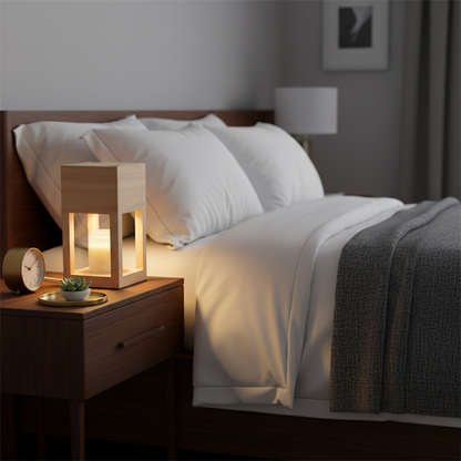 Nordic Elegance | Candle Warmer Lamp with Dimmable Light | Dual-Purpose Design for Cozy Ambiance