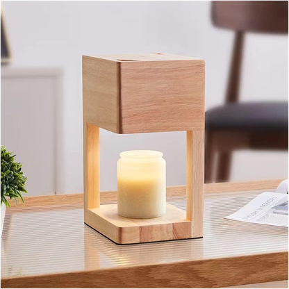 Nordic Elegance | Candle Warmer Lamp with Dimmable Light | Dual-Purpose Design for Cozy Ambiance