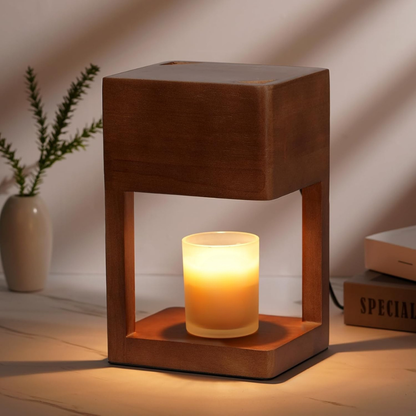 Nordic Elegance | Candle Warmer Lamp with Dimmable Light | Dual-Purpose Design for Cozy Ambiance