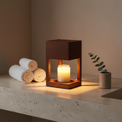 Nordic Elegance | Candle Warmer Lamp with Dimmable Light | Dual-Purpose Design for Cozy Ambiance