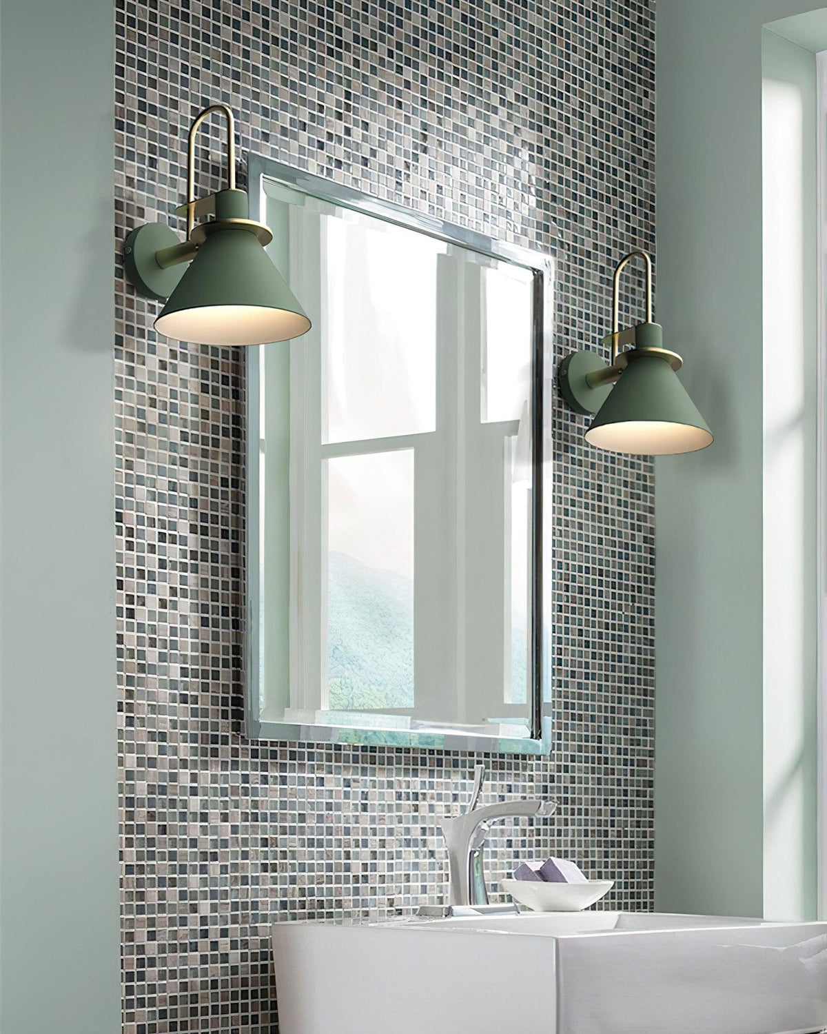 Industrial Iron Sconce Light for Hallways Kitchens & Entryways – Modern Matte Side Lighting for Residential and Commercial Use