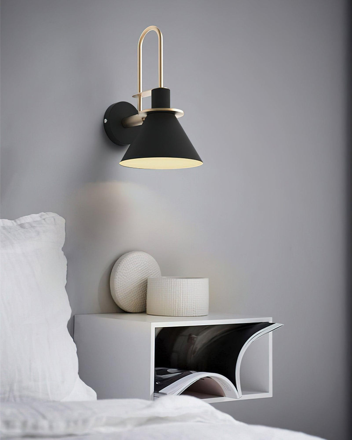 Industrial Iron Sconce Light for Hallways Kitchens & Entryways – Modern Matte Side Lighting for Residential and Commercial Use