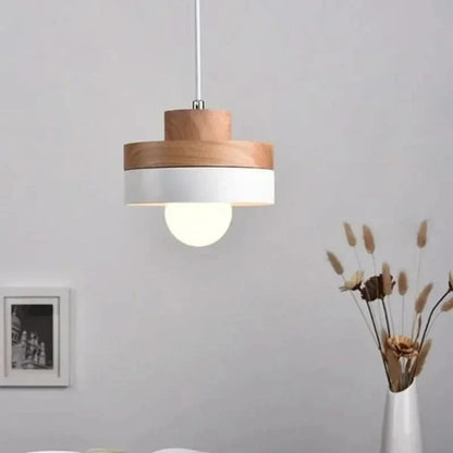 NORDLIVA – Nordic Modern Chandelier with Wood & Iron Design