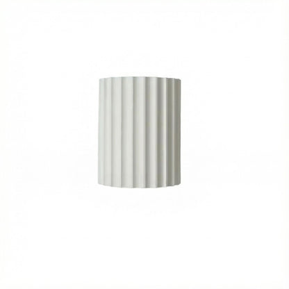 Nordic Pleated Resin Wall Sconce | Modern Ribbed LED Lamp for Soft Ambience