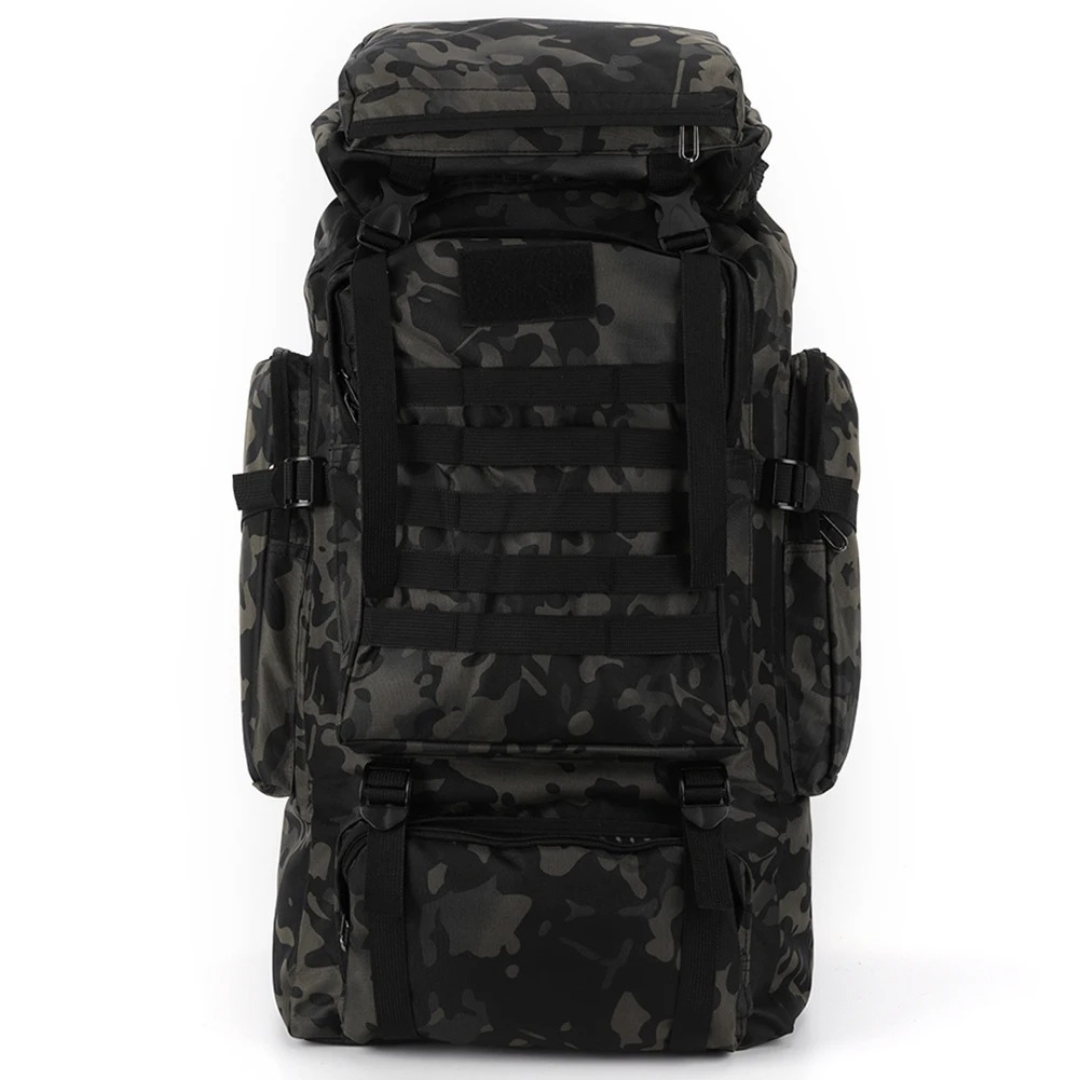 80L Expedition Hiking Backpack – Tactical Multi-Day Trekking Pack with MOLLE Webbing & Padded Straps for Camping & Travel