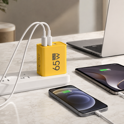 Multi-Port USB Wall Adapter with GaN Technology – Fast Charging for Phones, Tablets & Laptops
