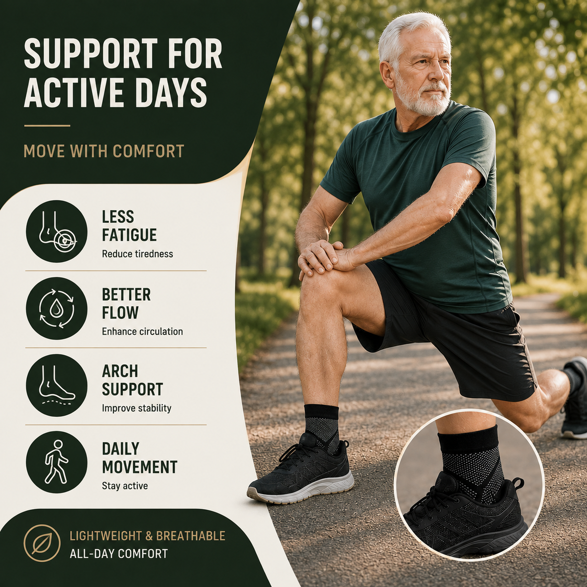 Elastic Ankle Support Wrap for Pain Relief & Recovery – Breathable Compression Brace for Running & Daily Comfort