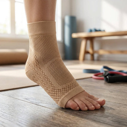 Elastic Ankle Support Wrap for Pain Relief & Recovery – Breathable Compression Brace for Running & Daily Comfort
