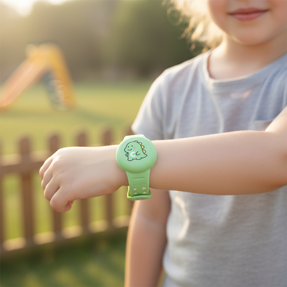 Kids' GPS Tracker Holder Wristband in Soft Silicone – Adjustable Fit for Outdoor Play & Travel Safety