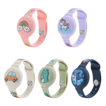 Kids' GPS Tracker Holder Wristband in Soft Silicone – Adjustable Fit for Outdoor Play & Travel Safety