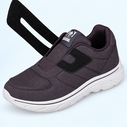 Adjustable Wide-Fit Walking Shoes for Swollen Feet – Hook-and-Loop Closure, Extra Roomy Toe Box & Cushioned Sole for All-Day Comfort