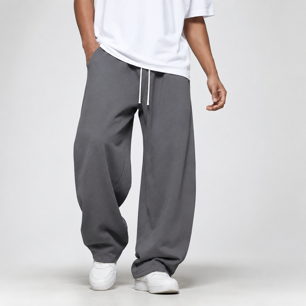 Men's Loose-Fit Joggers – Elastic Waistband Sweatpants with Drawstring for Gym, Running & Everyday Wear
