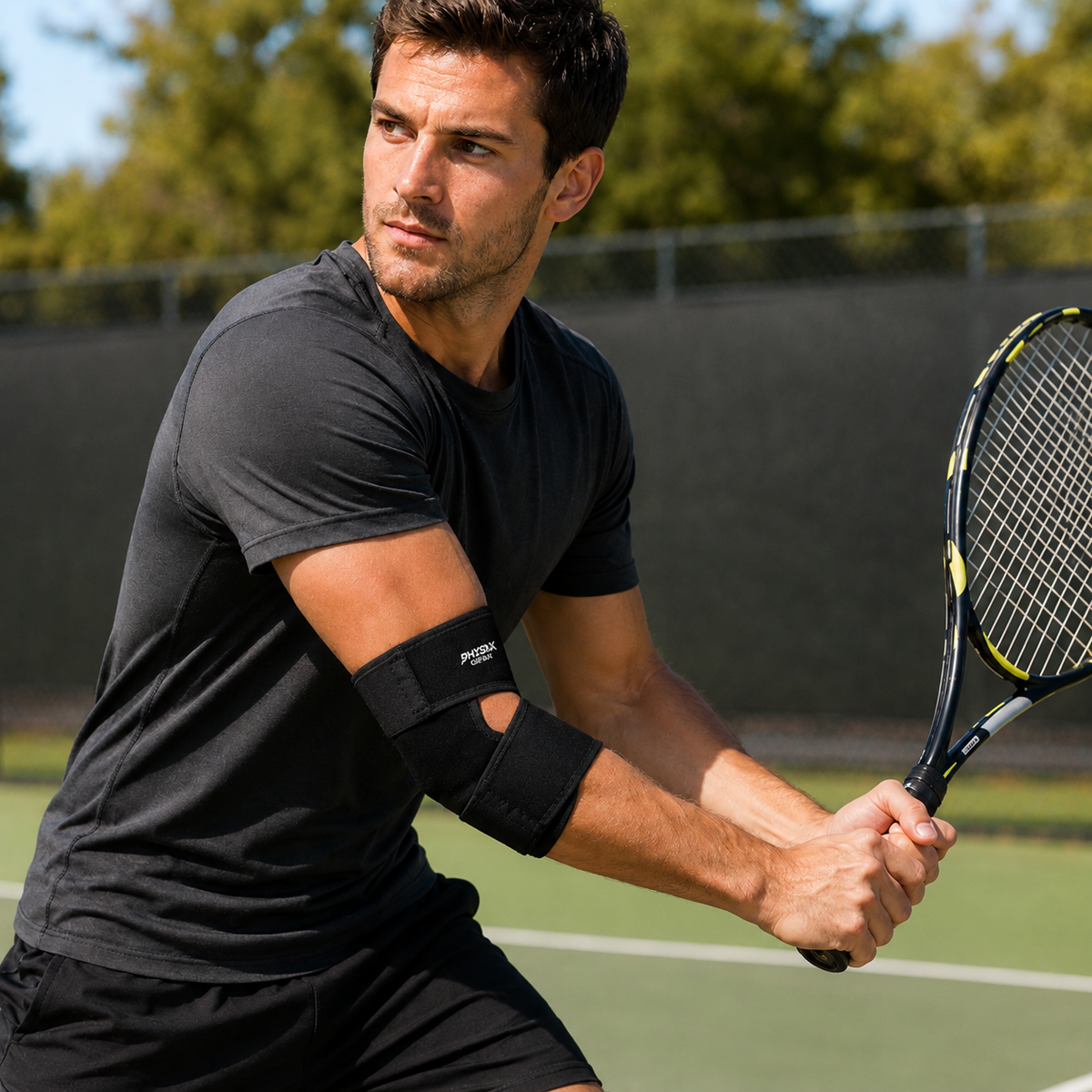 Adjustable Elbow Compression Sleeve with Targeted Support for Workouts Recovery Daily Activity