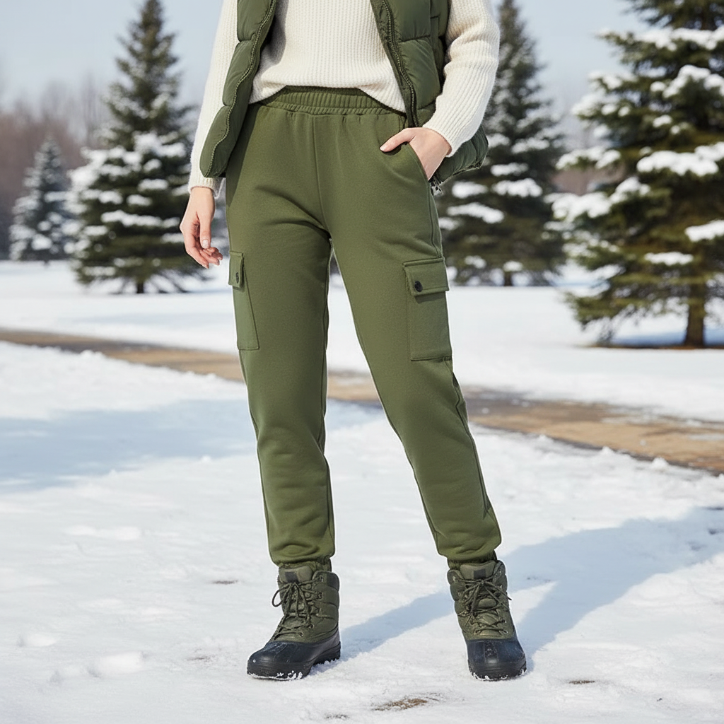 Insulated Snow Pants for Kids with Fleece Lining – Waterproof Shell, Elastic Waist & High-Rise Fit for Boys & Girls – Outdoor Trousers
