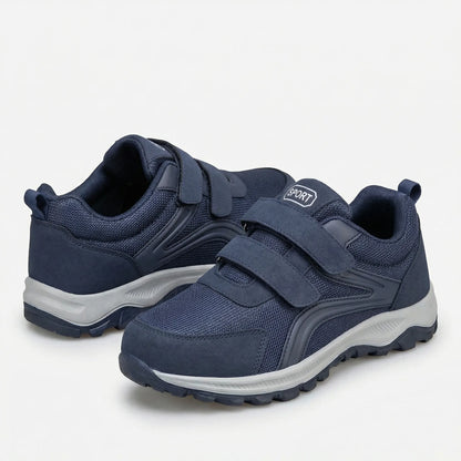 Men's Extra-Wide Orthopedic Walking Shoes with Adjustable Dual Straps for Swollen Feet & All-Day Comfort