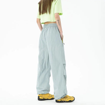 Women's Water-Resistant Wide-Leg Hiking Pants with Adjustable Waist & Cuffs for Outdoor Adventures