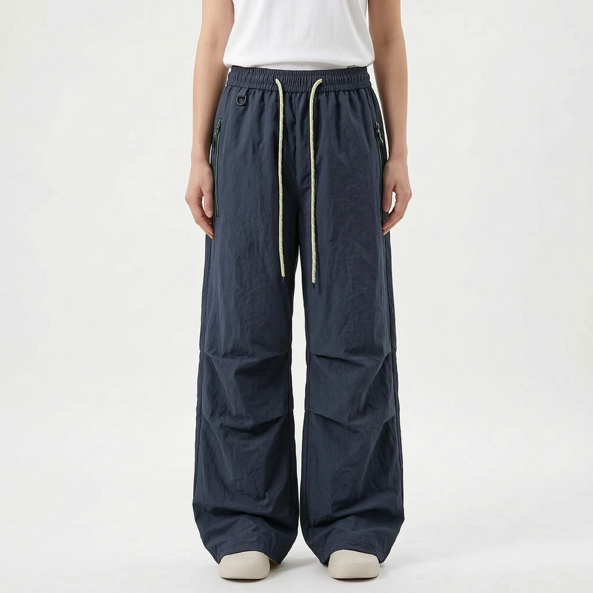 Women's Water-Resistant Wide-Leg Hiking Pants with Adjustable Waist & Cuffs for Outdoor Adventures