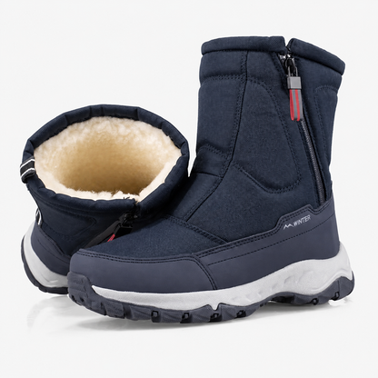 Insulated Waterproof Snow Boots for Women – Slip-Resistant Winter Footwear with Plush Lining for Cold Weather