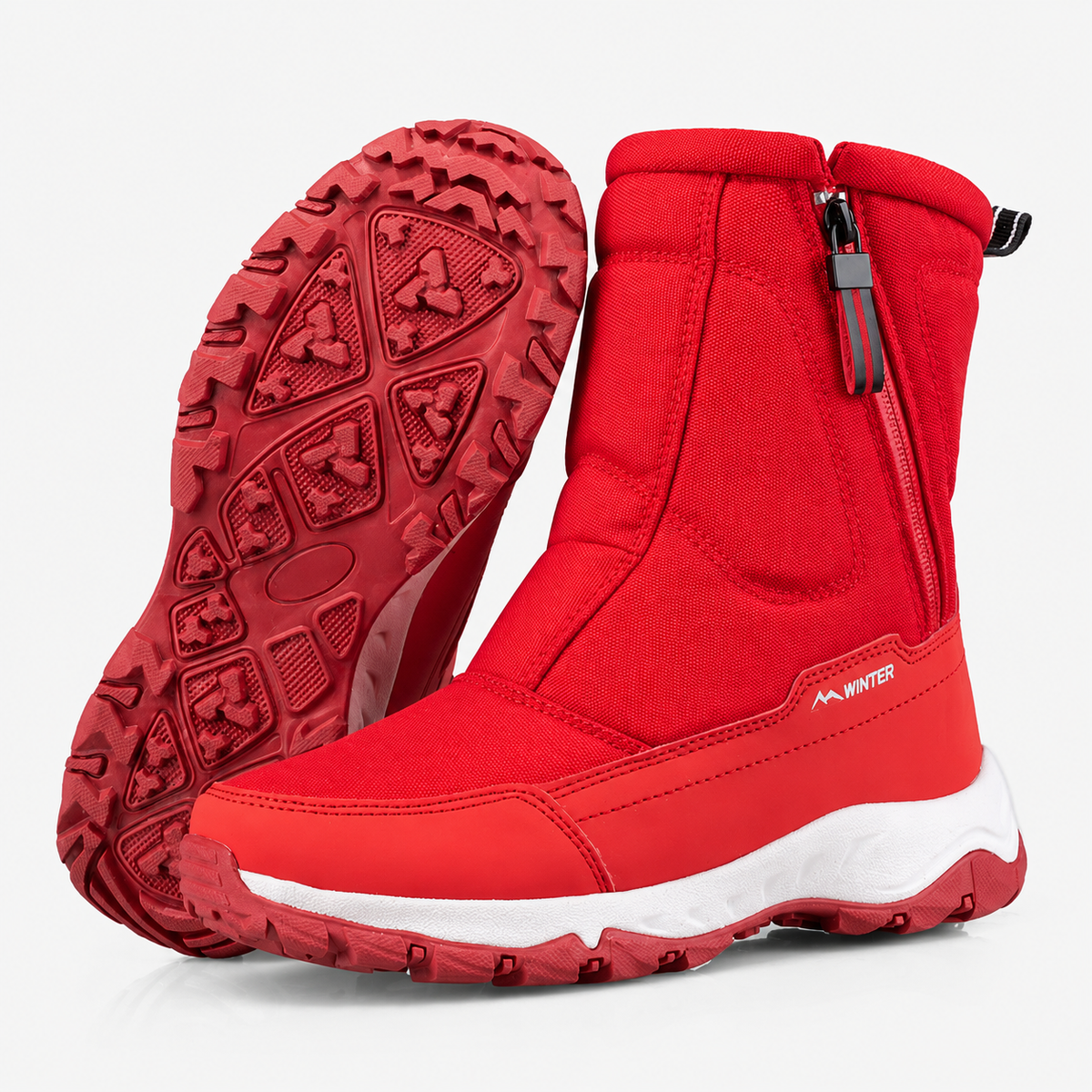 Insulated Waterproof Snow Boots for Women – Slip-Resistant Winter Footwear with Plush Lining for Cold Weather