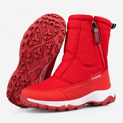 Insulated Waterproof Snow Boots for Women – Slip-Resistant Winter Footwear with Plush Lining for Cold Weather