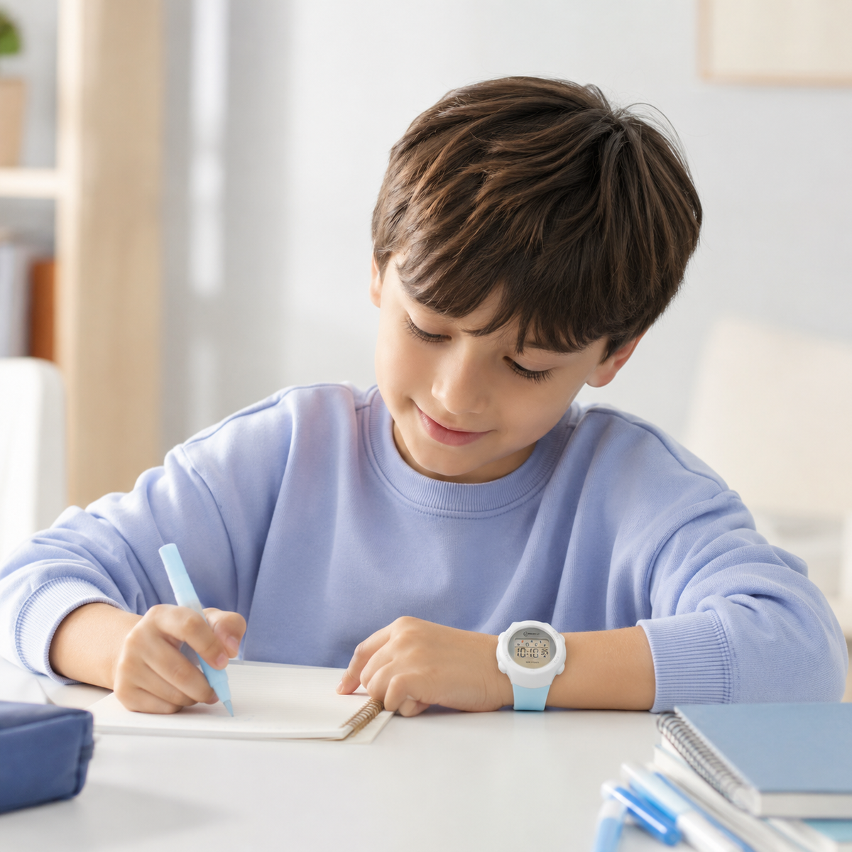 Kids Sport Digital Watch with Alarm Stopwatch & Weekday Display - Water Resistant Silicone Strap Wristwatch for School & Outdoor Play