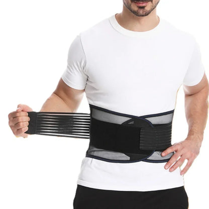 Adjustable Lower Back Support Brace with Dual-Strap Compression for Pain Relief & Posture Correction