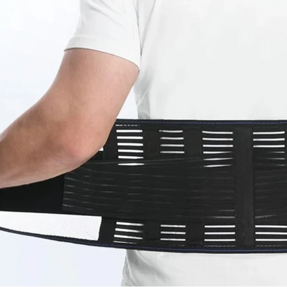 Adjustable Lower Back Support Brace with Dual-Strap Compression for Pain Relief & Posture Correction