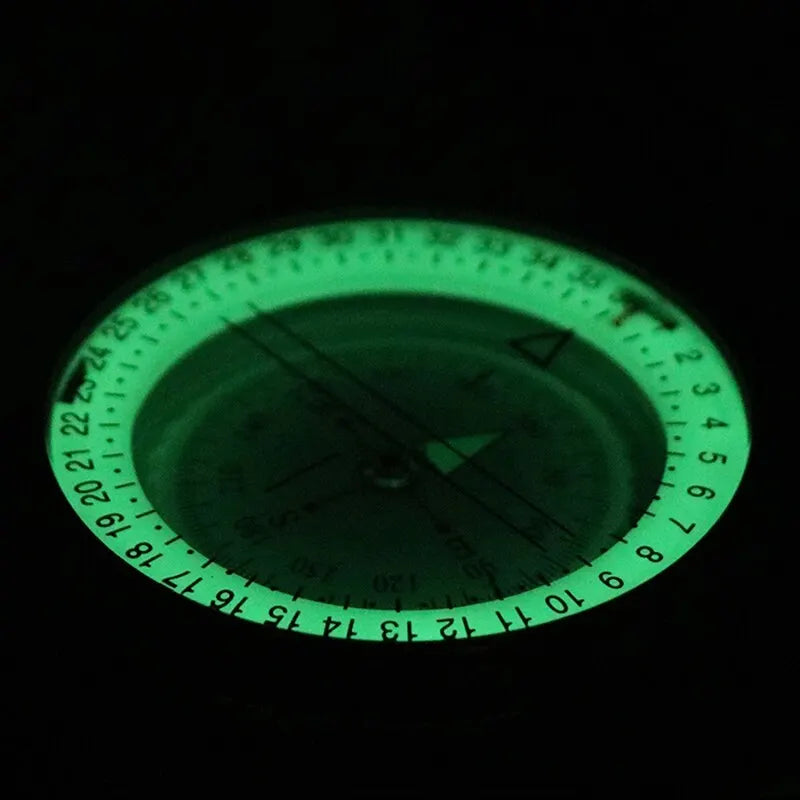 Lensatic Sighting Compass with Folding Design for Hiking & Outdoor Navigation | Portable Pocket Compass
