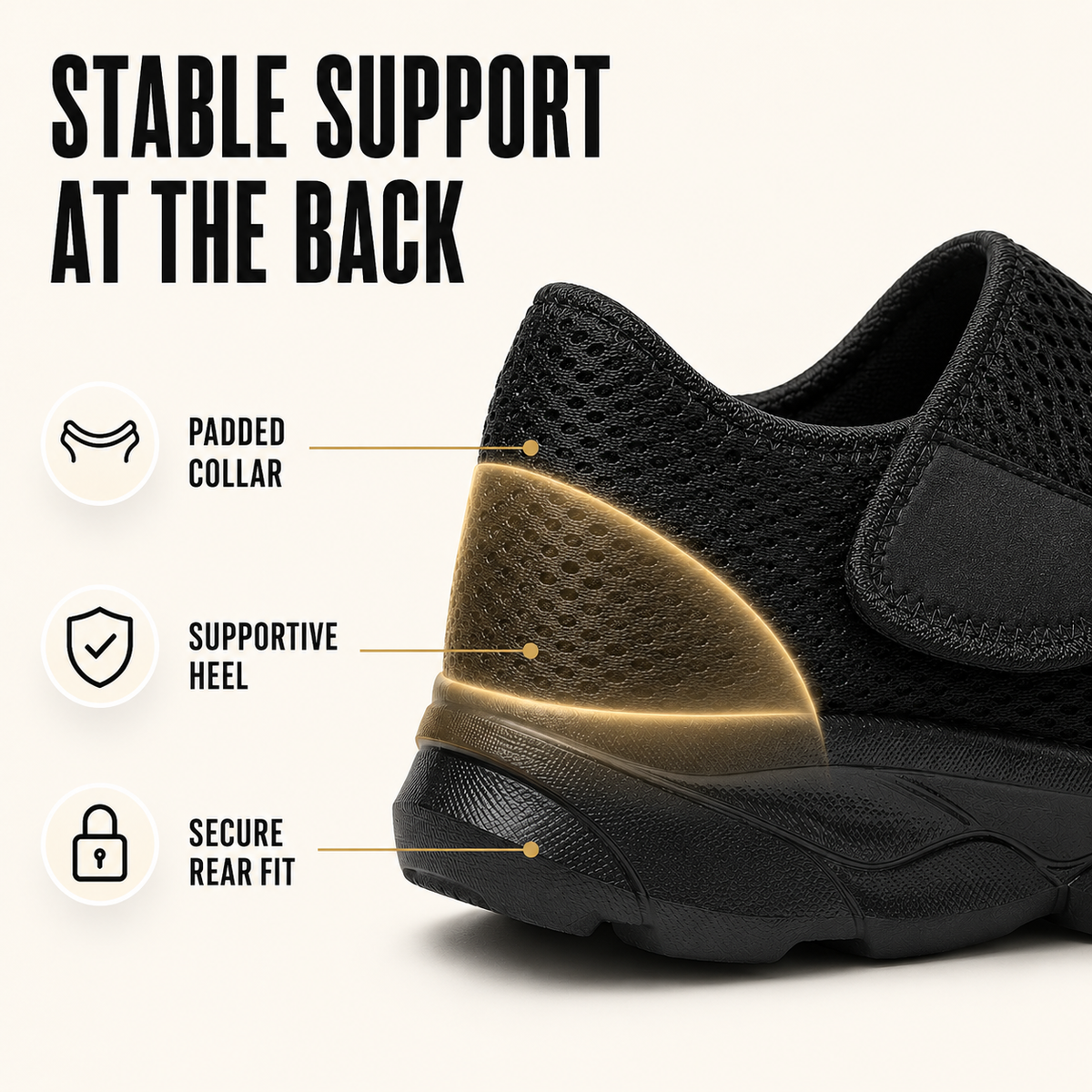 Extra-Wide Adjustable Mesh Slip-On Sneaker for Swollen Feet & Bunions – Cushioned Lightweight Walking Shoe for Men & Women