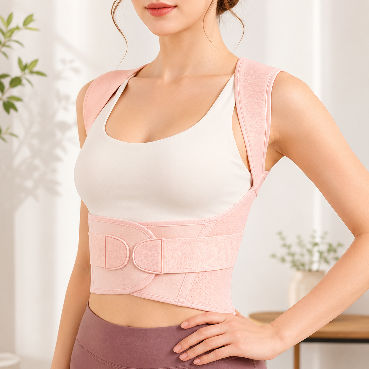 Adjustable Posture Corrector Back Support Brace for Upper and Lower Spine Alignment, Slouch Relief, Shoulder Realignment, Comfortable Wear