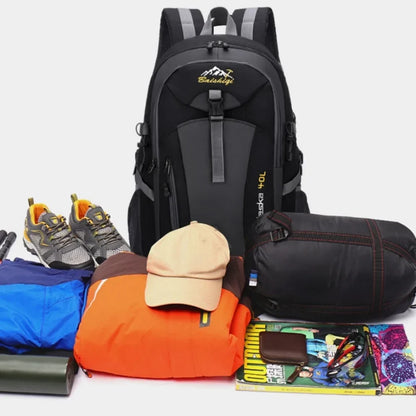 40L Outdoor Backpack with Padded Mesh Panels & Adjustable Straps for Hiking and Travel