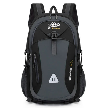 40L Outdoor Backpack with Padded Mesh Panels & Adjustable Straps for Hiking and Travel