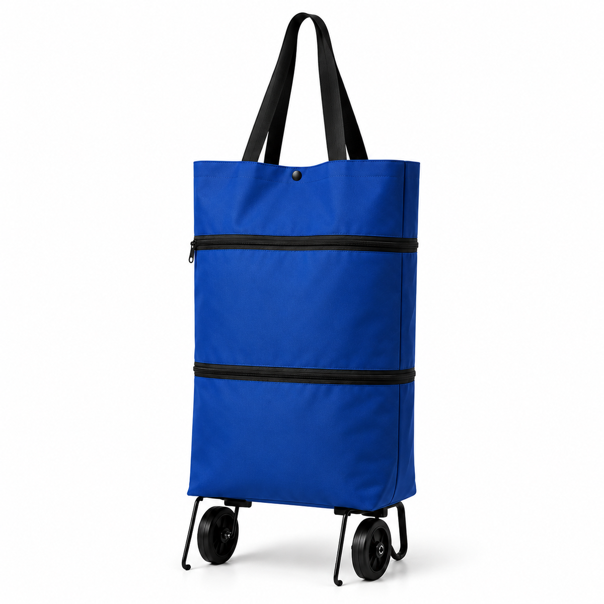 Collapsible Rolling Shopping Cart with Backpack Straps for Groceries & Errands