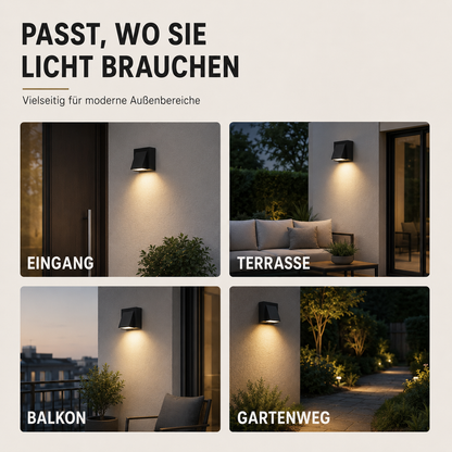 Outdoor Wall Light Fixture Weatherproof LED 5W Sconce for Patio Garden Entry Modern Exterior Lighting