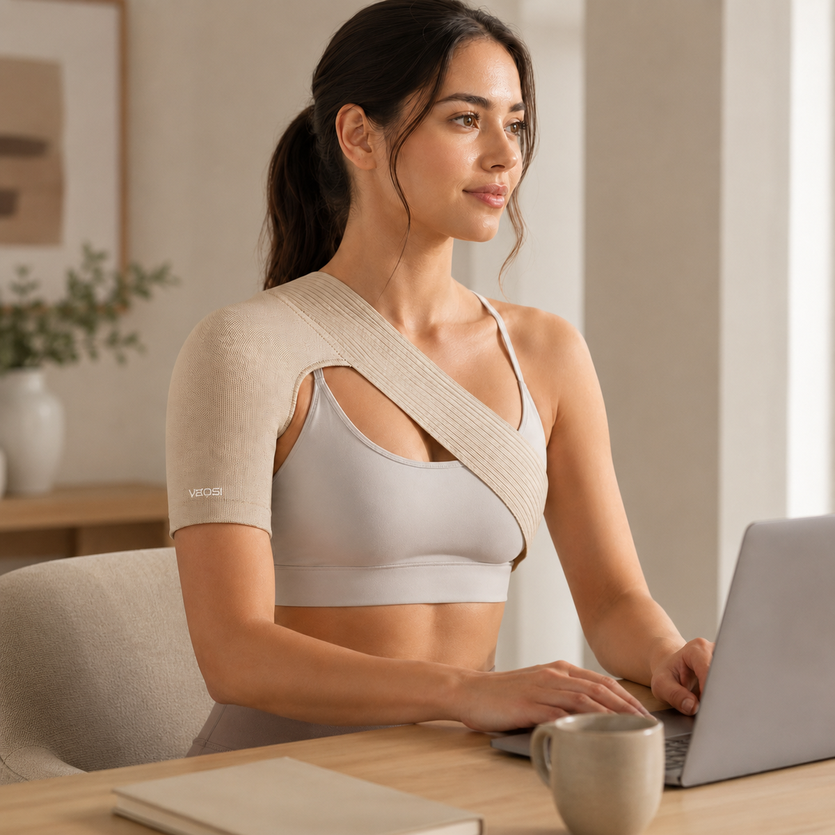 Compression Shoulder Brace for Rotator Cuff Support & Posture Alignment – Breathable Neoprene Wrap for Joint Pain Relief, Injury Recovery