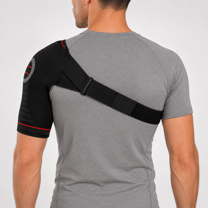 Rotator Cuff Brace with Adjustable Compression Straps for Shoulder Pain Relief & Joint Stability
